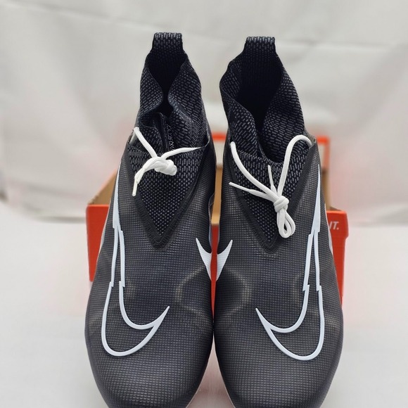 Nike Alpha Menace Elite 3 Men Sz 17 Football Cleats Black Iron Grey CT6648-001 - Picture 2 of 9